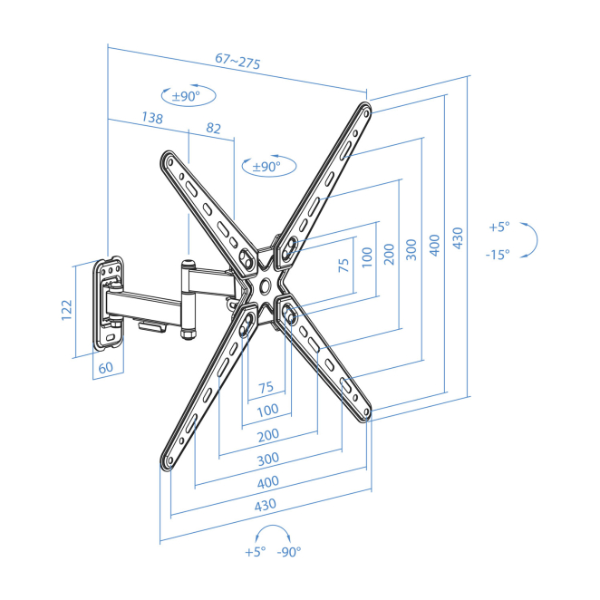 TooQ Soporte de Pared para Pantallas 13″-55″, Negro 4 Experiencia de uso del TooQ Soporte de Pared para Pantallas