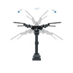 Soporte para TV de 42 pulgadas en color negro, modelo LP2042TNL-B de TooQ, ideal para televisores de hasta 106,7 cm.