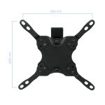 Soporte para TV de 42 pulgadas en color negro, modelo LP2042TNL-B de TooQ, ideal para televisores de hasta 106,7 cm.