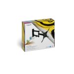 Soporte para TV de 106,7 cm (42 pulgadas) TooQ en color negro, modelo LP2142TNL-B, con ajuste.