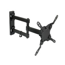 Soporte para TV de 106,7 cm (42 pulgadas) TooQ en color negro, modelo LP2142TNL-B, con ajuste.