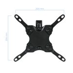 Soporte para TV de 106,7 cm (42 pulgadas) TooQ en color negro, modelo LP2142TNL-B, con ajuste.