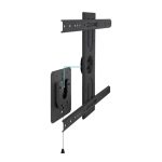 Soporte de pared TooQ con rotación de 360 grados para pantallas de 37 a 80 pulgadas, color negro, SKU LP3780F-R