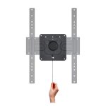 Soporte de pared TooQ con rotación de 360 grados para pantallas de 37 a 80 pulgadas, color negro, SKU LP3780F-R