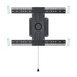 Soporte de pared TooQ con rotación de 360 grados para pantallas de 37 a 80 pulgadas, color negro, SKU LP3780F-R