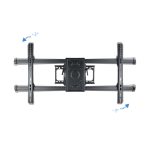 El soporte para TV TooQ LP3790TN-B puede soportar televisores de hasta 90 pulgadas, con altura ajustable y acabado negro.