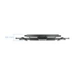 El soporte para TV TooQ LP3790TN-B puede soportar televisores de hasta 90 pulgadas, con altura ajustable y acabado negro.