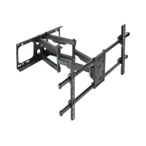 El soporte para TV TooQ LP3790TN-B puede soportar televisores de hasta 90 pulgadas, con altura ajustable y acabado negro.