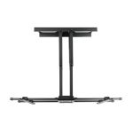 El soporte para TV TooQ LP3790TN-B puede soportar televisores de hasta 90 pulgadas, con altura ajustable y acabado negro.