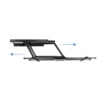 El soporte para TV TooQ LP3790TN-B puede soportar televisores de hasta 90 pulgadas, con altura ajustable y acabado negro.