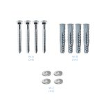 Soporte para TV TooQ LP4155F-B, adecuado para televisores de hasta 55 pulgadas, color negro. SKU: LP4155F-B