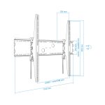 Soporte de pared TooQ para monitor o pantalla plasma, LCD, LED de 60 a 100 pulgadas, modelo LP42130T-B