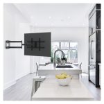 Soporte para TV TooQ LP4380XL-B en color negro, capacidad para pantallas de 2,03 metros (80 pulgadas). SKU LP4380XL-B