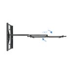 Soporte para TV TooQ LP4380XL-B en color negro, capacidad para pantallas de 2,03 metros (80 pulgadas). SKU LP4380XL-B