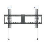Soporte para TV negro de la marca TooQ, modelo LP4391T-B, compatible con pantallas de hasta 2,29 metros (90 pulgadas)