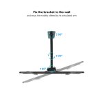 Soporte de pared marca TooQ para pantallas de 32 a 55 pulgadas. Ajuste vertical simple, modelo LP7843TN-B