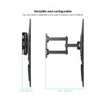 Soporte de pared marca TooQ para pantallas de 32 a 55 pulgadas. Ajuste vertical simple, modelo LP7843TN-B