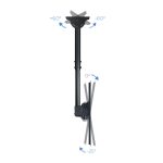 El soporte para pantalla de señalización de 55 pulgadas modelo TooQ LPCE1155TSLI-B en color negro, ideal para monitores y pantallas de gran tamaño.