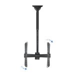 El soporte para pantalla de señalización de 55 pulgadas modelo TooQ LPCE1155TSLI-B en color negro, ideal para monitores y pantallas de gran tamaño.