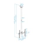 El soporte para pantalla de señalización de 55 pulgadas modelo TooQ LPCE1155TSLI-B en color negro, ideal para monitores y pantallas de gran tamaño.