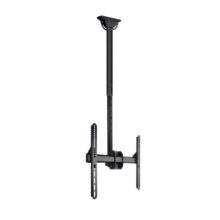 El soporte para pantalla de señalización de 55 pulgadas modelo TooQ LPCE1155TSLI-B en color negro, ideal para monitores y pantallas de gran tamaño.