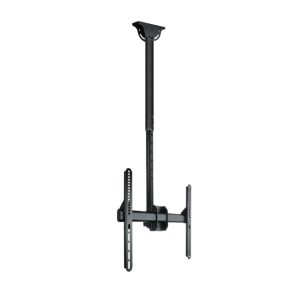 El soporte para pantalla de señalización de 55 pulgadas modelo TooQ LPCE1155TSLI-B en color negro, ideal para monitores y pantallas de gran tamaño.