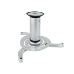 Soporte de techo universal giratorio 360º para proyector en color plata, modelo TooQ SOPORTE UNIVERSAL DE TECHO. SKU PJ1010TN-S