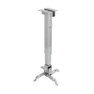 Soporte universal inclinable de techo para proyector color plata con SKU PJ2012T-S, fabricado por TooQ