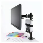 Soporte y montura TooQ TCCH0001-B para estación de trabajo y PC todo en uno, soporta hasta 5 kg, color negro