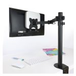 Soporte y montura TooQ TCCH0001-B para estación de trabajo y PC todo en uno, soporta hasta 5 kg, color negro