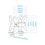 Soporte y montura TooQ TCCH0001-B para estación de trabajo y PC todo en uno, soporta hasta 5 kg, color negro