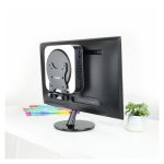 Soporte y montura TooQ TCCH0001-B para estación de trabajo y PC todo en uno, soporta hasta 5 kg, color negro