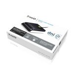 Imagen del lector de tarjeta DNIe externo USB 2.0 negro de TooQ, modelo compacto SKU TQR-210B, ideal para almacenamiento externo.