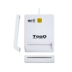 Lector de tarjetas externo TooQ, modelo TQR-210W, compatible con DNI electrónico y almacenamiento externo
