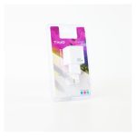 Imagen del cargador de pared TooQ USB-C PD20W en color blanco, SKU TQWC-PD20WT, un dispositivo eficiente para carga rápida