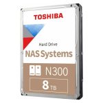 Disco duro interno Toshiba N300 NAS de 8 TB, 7200 RPM, 256 MB, 3.5 pulgadas, Serial ATA III, SKU HDWG480UZSVA