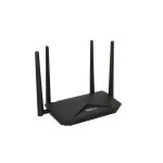 Imagen del TOTOLINK A3002RU_V3, un router inalámbrico Gigabit Ethernet de doble banda (2,4 GHz / 5 GHz) en color negro. SKU: A3002RU V3