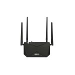 Imagen del TOTOLINK A3002RU_V3, un router inalámbrico Gigabit Ethernet de doble banda (2,4 GHz / 5 GHz) en color negro. SKU: A3002RU V3