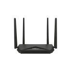 Imagen del TOTOLINK A3002RU_V3, un router inalámbrico Gigabit Ethernet de doble banda (2,4 GHz / 5 GHz) en color negro. SKU: A3002RU V3