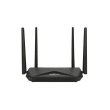 Imagen del TOTOLINK A3002RU_V3, un router inalámbrico Gigabit Ethernet de doble banda (2,4 GHz / 5 GHz) en color negro. SKU: A3002RU V3