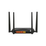 Imagen del TOTOLINK A3002RU_V3, un router inalámbrico Gigabit Ethernet de doble banda (2,4 GHz / 5 GHz) en color negro. SKU: A3002RU V3