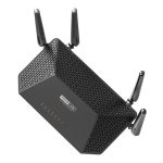 Vista del router inalámbrico TOTOLINK A3300R con Gigabit Ethernet, doble banda de 2,4 GHz y 5 GHz, en color negro. SKU A3300R.