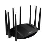 Imagen del router inalámbrico dual band TOTOLINK A7000R AC2600 con Gigabit Ethernet, doble banda 2,4 GHz / 5 GHz, color negro, SKU A7000R