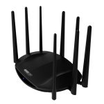 Imagen del router inalámbrico dual band TOTOLINK A7000R AC2600 con Gigabit Ethernet, doble banda 2,4 GHz / 5 GHz, color negro, SKU A7000R