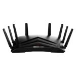 Router inalámbrico TOTOLINK A8000RU, tribanda con frecuencias de 2,4 GHz y dual 5 GHz, en color negro, SKU A8000RU.