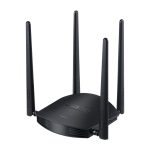 Router inalámbrico Ethernet rápido de doble banda 2,4 GHz y 5 GHz en color negro, modelo TOTOLINK A800R, SKU A800R