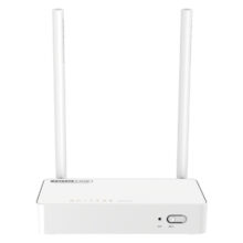 Imagen del router inalámbrico TOTOLINK N300RT V4, color blanco, con capacidad de Ethernet rápido y banda única de 2.4 GHz. SKU: N300RT V4