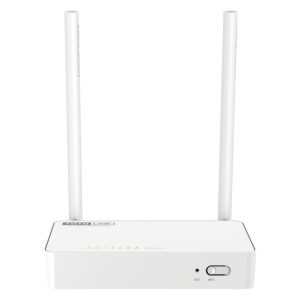 Imagen del router inalámbrico TOTOLINK N300RT V4, color blanco, con capacidad de Ethernet rápido y banda única de 2.4 GHz. SKU: N300RT V4