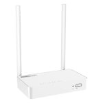 Imagen del router inalámbrico TOTOLINK N300RT V4, color blanco, con capacidad de Ethernet rápido y banda única de 2.4 GHz. SKU: N300RT V4