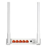 Router TOTOLINK N300RT inalámbrico de banda única a 2.4 GHz en colores negro y blanco con Ethernet rápido. SKU N300RT.